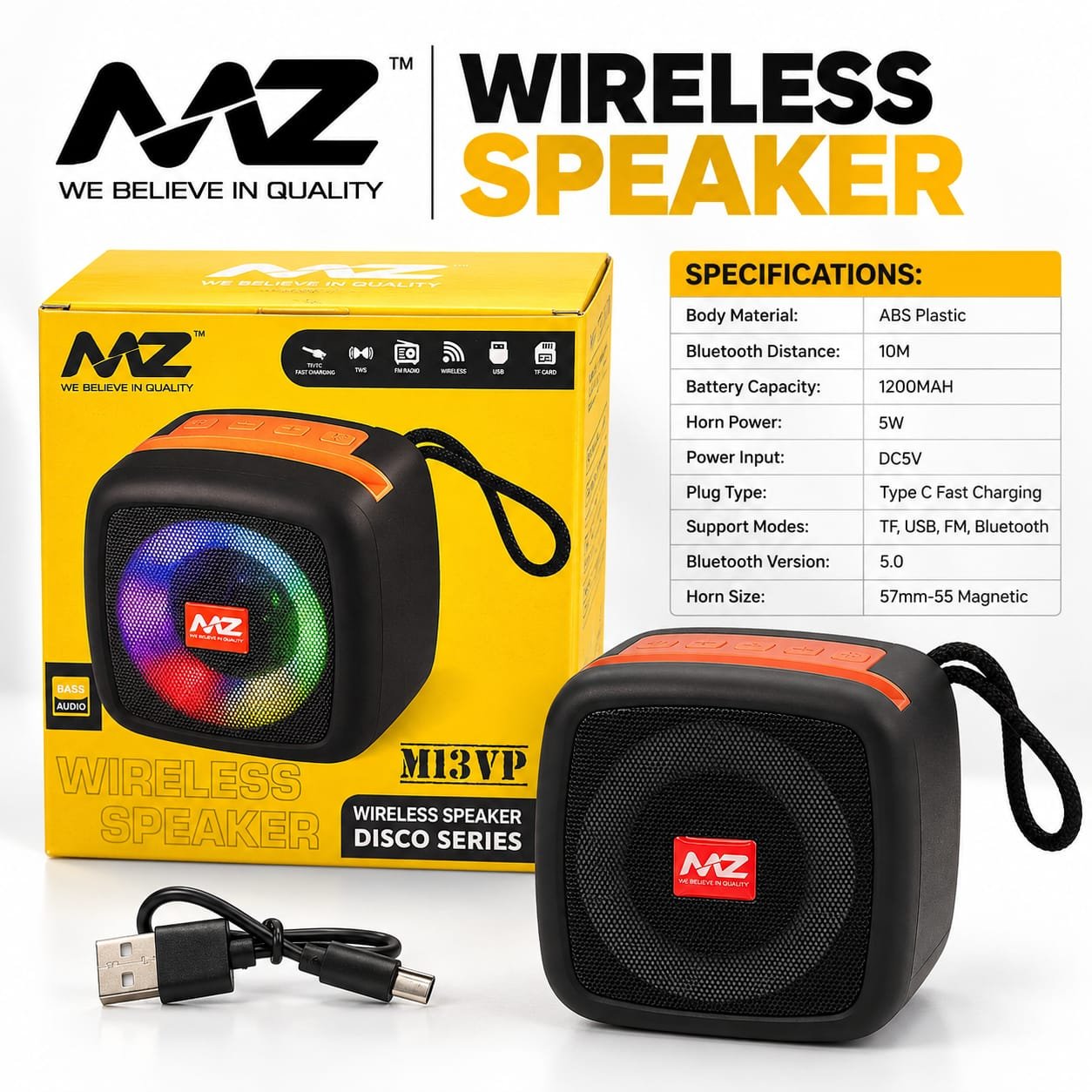 MZ M13Vp Wireless Bluetooth Speaker